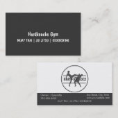 Carte de visite mélangé d'arts martiaux (Devant / Derrière)