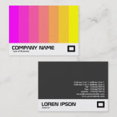 Carte De Visite Mélange de couleurs - Magenta à Jaune (Devant / Derrière)