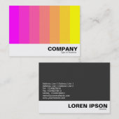 Carte De Visite Mélange de couleurs - Magenta à Jaune (Devant / Derrière)