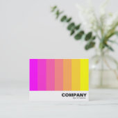 Carte De Visite Mélange de couleurs - Magenta à Jaune (Debout devant)