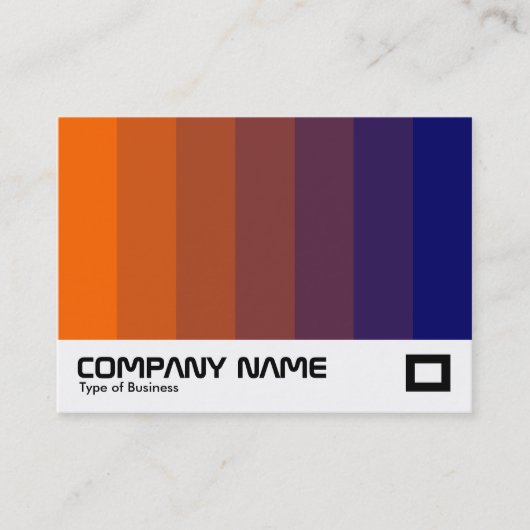 Carte De Visite Mélange de couleurs - orange à bleu foncé (Devant)