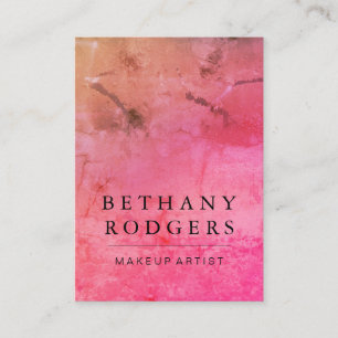 Carte De Visite Mélange de fond rouge orange sophistiqué