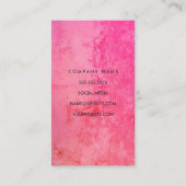 Carte De Visite Mélange de fond rouge orange sophistiqué (Dos)