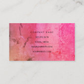 Carte De Visite Mélange de fond rouge orange sophistiqué (Dos)