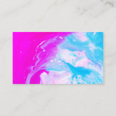 Carte De Visite Mélange de peinture artistique | Code QR (Dos)