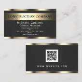 Carte De Visite Mélange d'or et de béton  (Devant / Derrière)