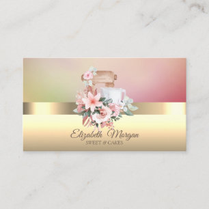 Carte De Visite Mélange Élégant Moderne de Fleurs de Chic Roses