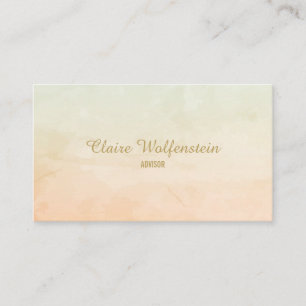 Carte De Visite Mélange simple d'aquarelle Professionnel