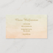 Carte De Visite Mélange simple d'aquarelle Professionnel (Dos)