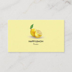 Carte De Visite Mélanges d'huile d'agrumes de citron