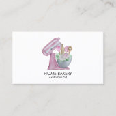 Carte De Visite Mélangeur d'aquarelle et cuisson des fleurs (Devant)