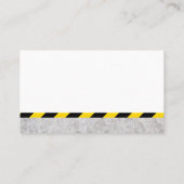 Carte De Visite Mélangeur de béton | Construction (Dos)