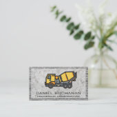 Carte De Visite Mélangeur de béton | Mur de brique (Debout devant)