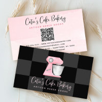 Mélangeur de boulangerie rose blush Code QR Damier