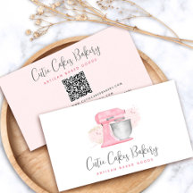 Mélangeur de cuisine code QR rose pastel Chef pâti