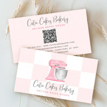 Mélangeur de cuisine rose pastel Code QR Cuisine à