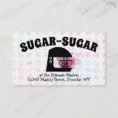Carte De Visite Mélangeur de stand rétro sucreries pâtisserie boul (Devant)
