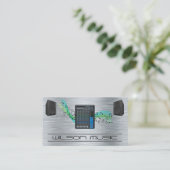 Carte De Visite Mélangeur et haut-parleurs | Industrie musicale (Debout devant)