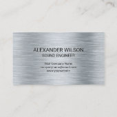 Carte De Visite Mélangeur et haut-parleurs | Industrie musicale (Dos)