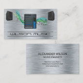 Carte De Visite Mélangeur et haut-parleurs | Industrie musicale (Devant / Derrière)