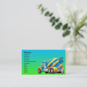 Carte De Visite Mélangeur fait sur commande de béton et de ciment (Debout devant)