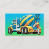 Carte De Visite Mélangeur fait sur commande de béton et de ciment (Dos)