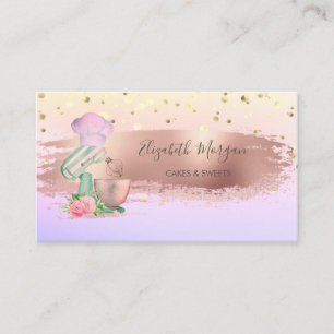 Carte De Visite Mélangeur professionnel Confettis Fleurs, Coup de 