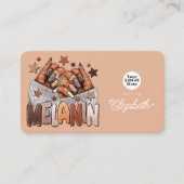Carte De Visite Melanin Chic Africain Américain Nail Salon (Devant)