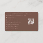 Carte De Visite Melanin Chic Africain Américain Nail Salon (Dos)