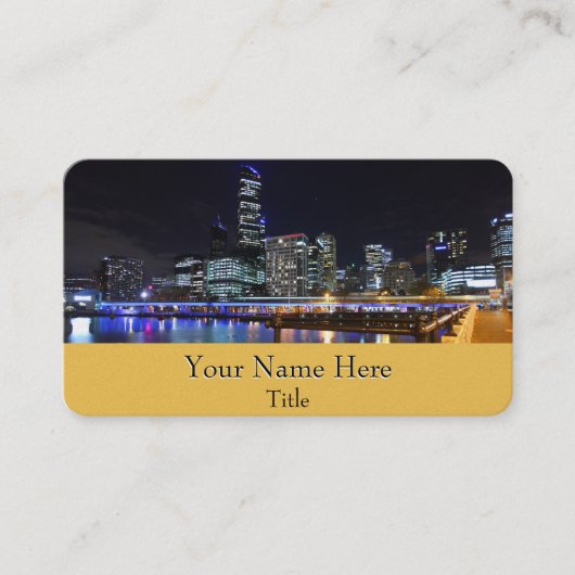 Carte De Visite Melbourne CBD Queens Bridge (Devant)