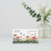 Carte De Visite Mélodies en fleurs (Debout devant)