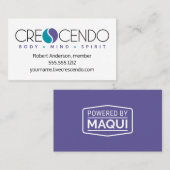 Carte De Visite Membre de crescendo (Devant / Derrière)
