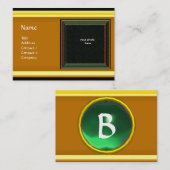 Carte De Visite MÉMOIRE VIBRANTE2 MONOGRAPHIE vert (Devant / Derrière)