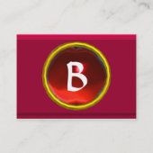 Carte De Visite MÉMOIRE VIBRANTE3 MONOGRAMME rouge (Dos)