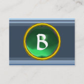 Carte De Visite MÉMOIRE VIBRANTE3 MONOGRAMME vert (Dos)