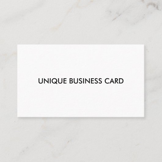 Carte de visite mémorable unique (Devant)