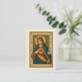 Carte De Visite Mémorial funéraire catholique du Coeur immaculé de (Debout devant)