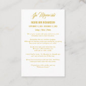 Carte De Visite Mémorial funéraire de Lily Cross (Dos)