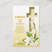 Carte De Visite Mémorial funéraire de Lily Cross (Devant)