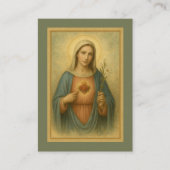 Carte De Visite Mémorial funéraire du Coeur immaculé de Marie (Devant)