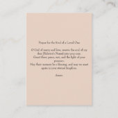 Carte De Visite Mémorial funéraire du coucher du soleil de la cart (Dos)