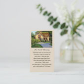 Carte De Visite Memorial Funeral Irish Blessing Prayer Card (Debout devant)