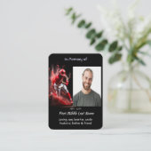 Carte De Visite Memorial Keepsake Baseball Softball  (Debout devant)