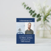 Carte De Visite Memorial Keepsaké Chien Équipe de traîneau Sport d (Debout devant)