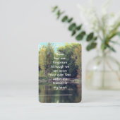 Carte De Visite Memorial Keepsaké Lake Pond Park Canards (Debout devant)