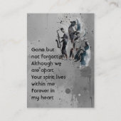 Carte De Visite  Memorial Keepsake Music Jazz Band (Dos)