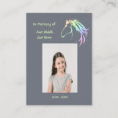 Carte De Visite  Memorial Keepsake Pastel Horse Art (Devant)