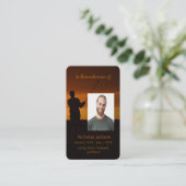 Carte De Visite Memorial Memory Card Golf Golfing (Debout devant)