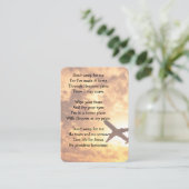 Carte De Visite Memorial Photo Keepsaké avion pilote (Debout devant)