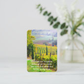 Carte De Visite Mémorial Photo Prière Vignoble Vignoble Vin (Debout devant)